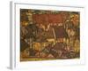 Yellow City, 1914-Egon Schiele-Framed Giclee Print