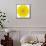 Yellow Concentric Marigold Mandala Flower-tr3gi-Framed Stretched Canvas displayed on a wall