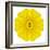 Yellow Concentric Marigold Mandala Flower-tr3gi-Framed Art Print