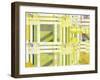 Yellow Curves III-null-Framed Art Print