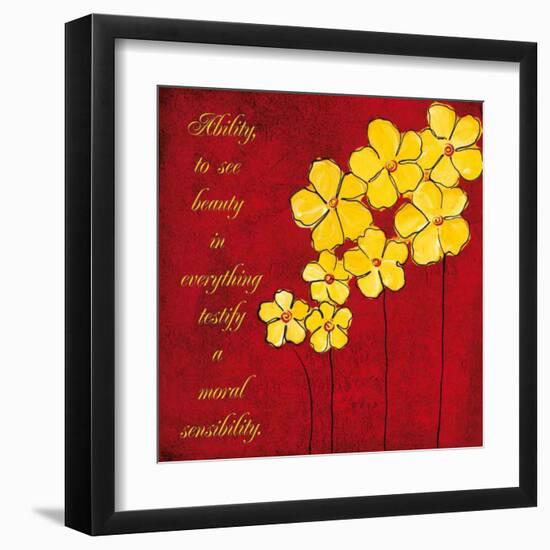 Yellow Daisies-Anne Courtland-Framed Art Print