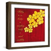 Yellow Daisies-Anne Courtland-Framed Art Print