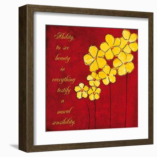 Yellow Daisies-Anne Courtland-Framed Art Print