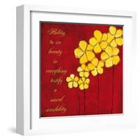 Yellow Daisies-Anne Courtland-Framed Art Print