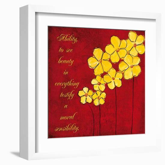 Yellow Daisies-Anne Courtland-Framed Art Print