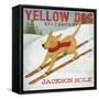 Yellow Dog Ski Co.- Jackson Hole-Ryan Fowler-Framed Stretched Canvas