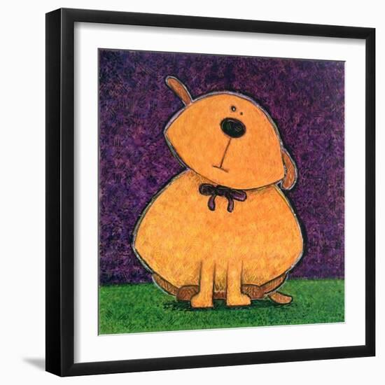 Yellow Dog-Kourosh-Framed Art Print
