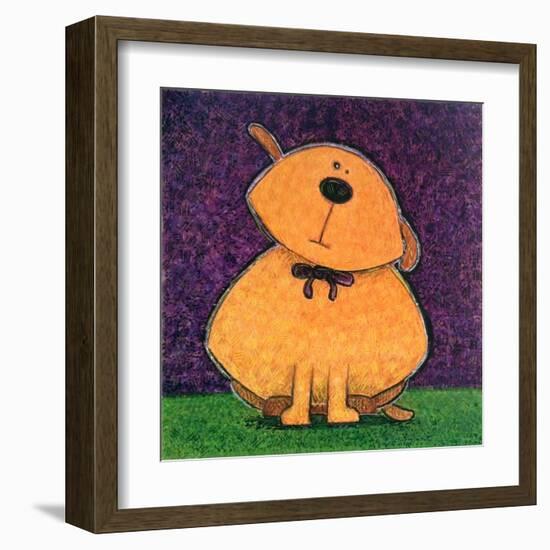 Yellow Dog-Kourosh-Framed Art Print