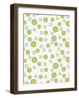 Yellow Dots Pattern-Rachel Gresham-Framed Giclee Print