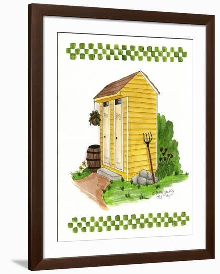 Yellow Double Outhouse-Debbie McMaster-Framed Giclee Print