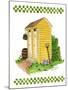 Yellow Double Outhouse-Debbie McMaster-Mounted Giclee Print