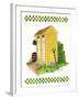 Yellow Double Outhouse-Debbie McMaster-Framed Giclee Print