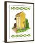 Yellow Double Outhouse-Debbie McMaster-Framed Giclee Print