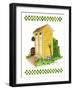 Yellow Double Outhouse-Debbie McMaster-Framed Giclee Print