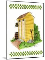 Yellow Double Outhouse-Debbie McMaster-Mounted Giclee Print