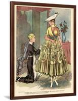 Yellow Dress 1916-null-Framed Art Print