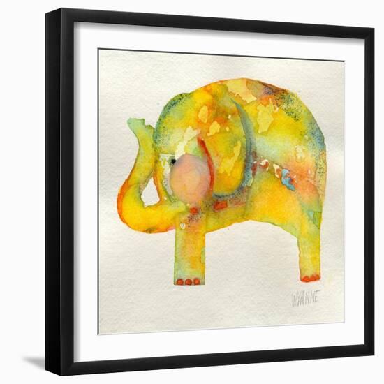 Yellow Elephant-Wyanne-Framed Giclee Print