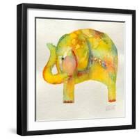 Yellow Elephant-Wyanne-Framed Giclee Print