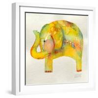 Yellow Elephant-Wyanne-Framed Giclee Print