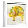 Yellow Elephant-Wyanne-Framed Giclee Print