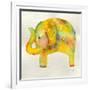 Yellow Elephant-Wyanne-Framed Giclee Print