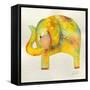 Yellow Elephant-Wyanne-Framed Stretched Canvas