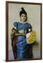 Yellow Fan, 1889-Pompeo Massani-Framed Giclee Print