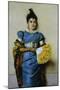 Yellow Fan, 1889-Pompeo Massani-Mounted Giclee Print