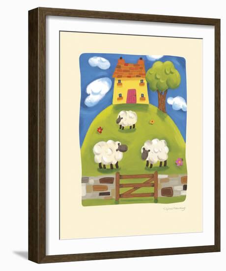 Yellow Farmhouse-Sophie Harding-Framed Giclee Print