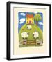 Yellow Farmhouse-Sophie Harding-Framed Giclee Print