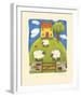 Yellow Farmhouse-Sophie Harding-Framed Giclee Print