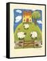 Yellow Farmhouse-Sophie Harding-Framed Stretched Canvas