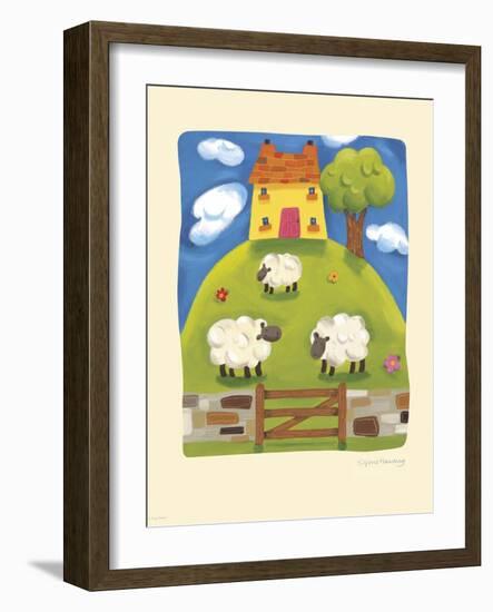 Yellow Farmhouse-Sophie Harding-Framed Art Print