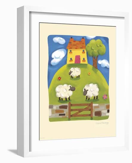 Yellow Farmhouse-Sophie Harding-Framed Art Print