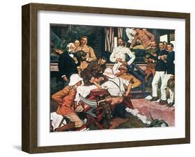 Yellow Fever, Cuba, C1900-Dean Cornwell-Framed Giclee Print