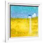 Yellow Field II-Hyunah Kim-Framed Art Print