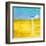 Yellow Field II-Hyunah Kim-Framed Art Print