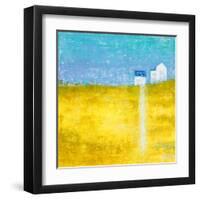 Yellow Field II-Hyunah Kim-Framed Art Print