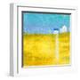 Yellow Field II-Hyunah Kim-Framed Art Print