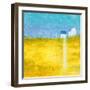 Yellow Field II-Hyunah Kim-Framed Art Print