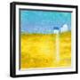 Yellow Field II-Hyunah Kim-Framed Art Print