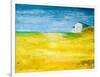 Yellow Field-Hyunah Kim-Framed Art Print