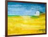 Yellow Field-Hyunah Kim-Framed Art Print