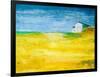 Yellow Field-Hyunah Kim-Framed Art Print