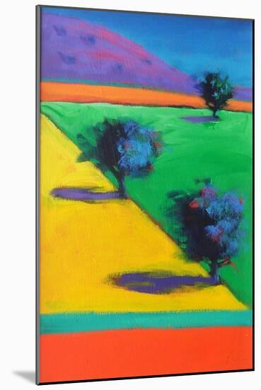 Yellow Field-Paul Powis-Mounted Giclee Print