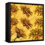 Yellow Floral Pattern I-Elizabeth Medley-Framed Stretched Canvas