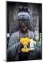 Yellow Floral Woman, 2017-null-Mounted Photographic Print