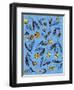 Yellow Florals Print-Cody Alice Moore-Framed Art Print