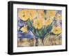 Yellow Flowers, 1924 (Pastel on Paper)-Christian Rohlfs-Framed Giclee Print
