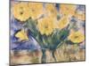 Yellow Flowers, 1924 (Pastel on Paper)-Christian Rohlfs-Mounted Giclee Print